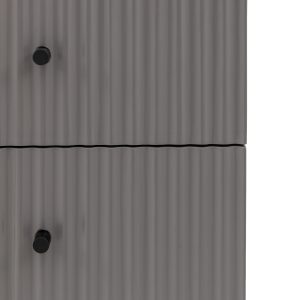 Gallery Direct Buckhurst 3 Drawer Chest Grey | Shackletons