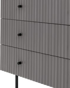 Gallery Direct Buckhurst 3 Drawer Chest Grey | Shackletons