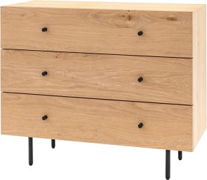 Gallery Direct Ashdown 3 Drawer Chest Natural | Shackletons