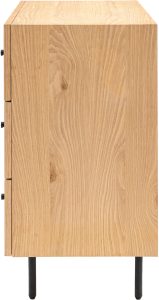 Gallery Direct Ashdown 3 Drawer Chest Natural | Shackletons