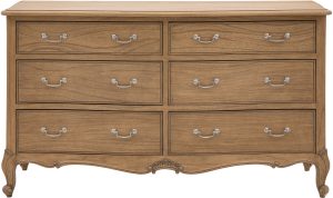 Gallery Direct Chic 6 Drawer Chest Weathered | Shackletons