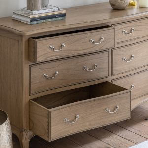 Gallery Direct Chic 6 Drawer Chest Weathered | Shackletons