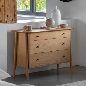 Gallery Direct Hatfield 3 Drawer Chest Natural | Shackletons