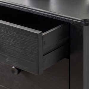 Gallery Direct Wycombe 5 Drawer Chest Black | Shackletons