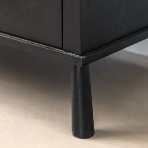 Gallery Direct Wycombe 5 Drawer Chest Black | Shackletons