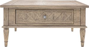 Gallery Direct Mustique Square 2 Drawer Coffee Table | Shackletons