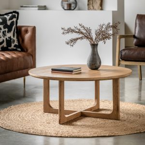 Gallery Direct Craft Round Coffee Table Natural | Shackletons