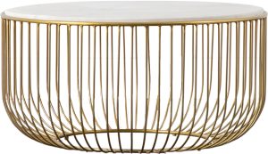 Gallery Direct Riley Coffee Table Gold | Shackletons
