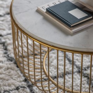 Gallery Direct Riley Coffee Table Gold | Shackletons
