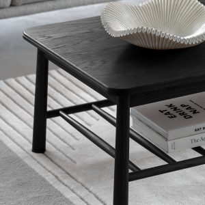 Gallery Direct Wycombe Rect Coffee Table Black | Shackletons