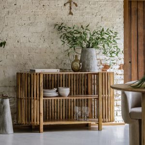 Gallery Direct Voss Slatted Console Table | Shackletons