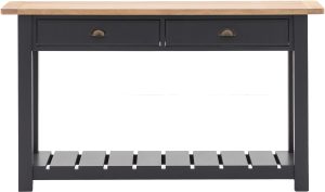 Gallery Direct Eton 2 Drawer Console Meteor | Shackletons