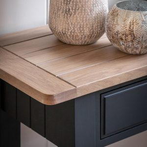 Gallery Direct Eton 2 Drawer Console Meteor | Shackletons