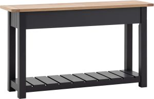 Gallery Direct Eton 2 Drawer Console Meteor | Shackletons