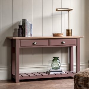 Gallery Direct Eton 2 Drawer Console Clay | Shackletons