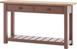 Gallery Direct Eton 2 Drawer Console Clay | Shackletons