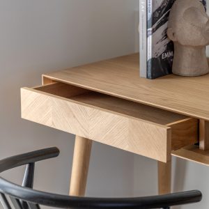 Gallery Direct Milano 1 Drawer Desk | Shackletons