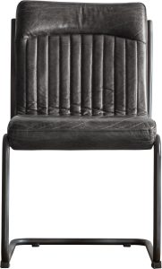 Gallery Direct Capri Leather Chair Antique Ebony | Shackletons
