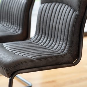 Gallery Direct Capri Leather Chair Antique Ebony | Shackletons Gallery Direct Capri Leather Chair Antique Ebony | Shackletons