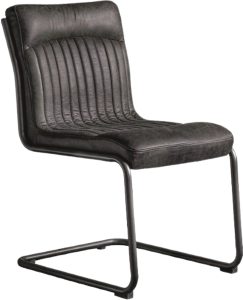Gallery Direct Capri Leather Chair Antique Ebony | Shackletons Gallery Direct Capri Leather Chair Antique Ebony | Shackletons