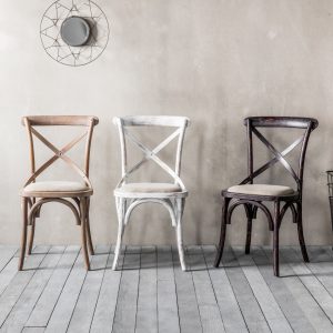 Gallery Direct Cafe Chair White Linen Set of 2 | Shackletons Gallery Direct Cafe Chair White Linen Set of 2 | Shackletons