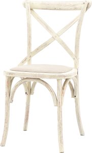 Gallery Direct Cafe Chair White Linen Set of 2 | Shackletons Gallery Direct Cafe Chair White Linen Set of 2 | Shackletons