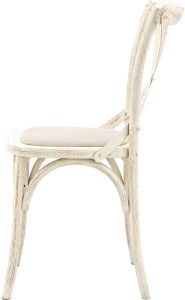 Gallery Direct Cafe Chair White Linen Set of 2 | Shackletons Gallery Direct Cafe Chair White Linen Set of 2 | Shackletons