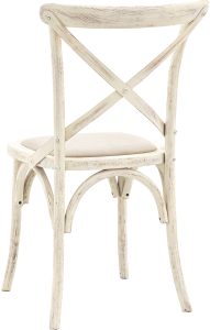 Gallery Direct Cafe Chair White Linen Set of 2 | Shackletons Gallery Direct Cafe Chair White Linen Set of 2 | Shackletons
