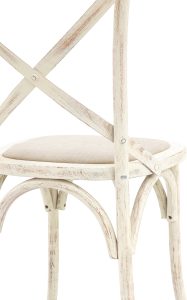 Gallery Direct Cafe Chair White Linen Set of 2 | Shackletons Gallery Direct Cafe Chair White Linen Set of 2 | Shackletons