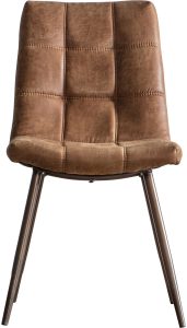 Gallery Direct Darwin Brown Chair Set of 2 | Shackletons