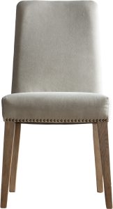 Gallery Direct Rex Dining Chair Cement Linen Set of 2 | Shackletons