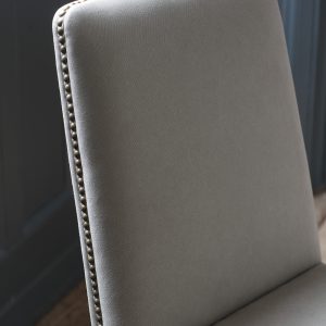 Gallery Direct Rex Dining Chair Cement Linen Set of 2 | Shackletons