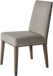 Gallery Direct Rex Dining Chair Cement Linen Set of 2 | Shackletons
