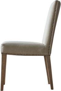 Gallery Direct Rex Dining Chair Cement Linen Set of 2 | Shackletons