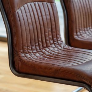 Gallery Direct Capri Leather Chair Brown | Shackletons Gallery Direct Capri Leather Chair Brown | Shackletons