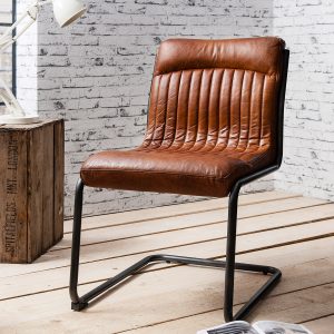 Gallery Direct Capri Leather Chair Brown | Shackletons Gallery Direct Capri Leather Chair Brown | Shackletons