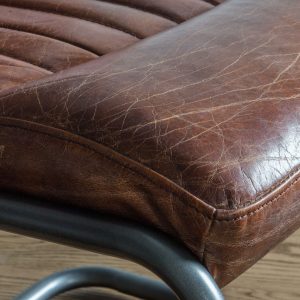 Gallery Direct Capri Leather Chair Brown | Shackletons Gallery Direct Capri Leather Chair Brown | Shackletons