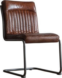 Gallery Direct Capri Leather Chair Brown | Shackletons Gallery Direct Capri Leather Chair Brown | Shackletons