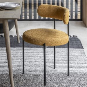 Gallery Direct Aveley Dining Chair Ochre Set of 2 | Shackletons