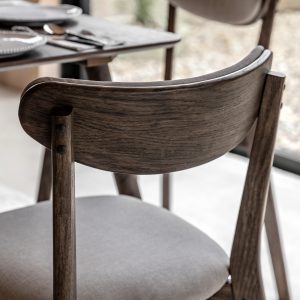 Gallery Direct Hatfield Dining Chair Smoked Set of 2 | Shackletons