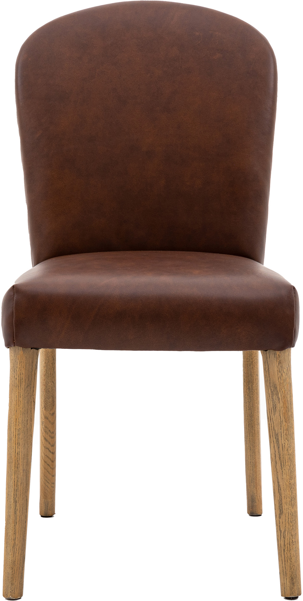 Gallery Direct Hinton Dining Chair Brown Leath (Set of 2)