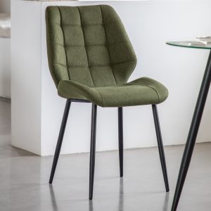 Gallery Direct Manford Dining Chair Bottle Green Set of 2 | Shackletons