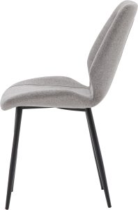 Gallery Direct Manford Dining Chair Light Grey Set of 2 | Shackletons