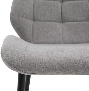 Gallery Direct Manford Dining Chair Light Grey Set of 2 | Shackletons