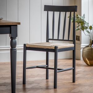 Gallery Direct Eton Dining Chair Meteor Set of 2 | Shackletons