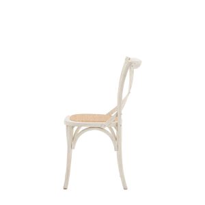 Gallery Direct Cafe Chair WhiteRattan Set of 2 | Shackletons