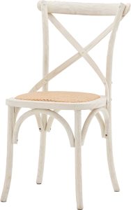 Gallery Direct Cafe Chair WhiteRattan Set of 2 | Shackletons