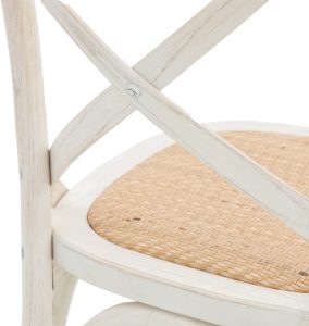 Gallery Direct Cafe Chair WhiteRattan Set of 2 | Shackletons