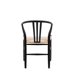 Gallery Direct Whitney Chair Black Set of 2 | Shackletons
