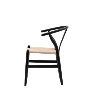 Gallery Direct Whitney Chair Black Set of 2 | Shackletons